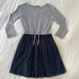 J. Crew Crewcuts Cotton and Tulle Dress Size 7